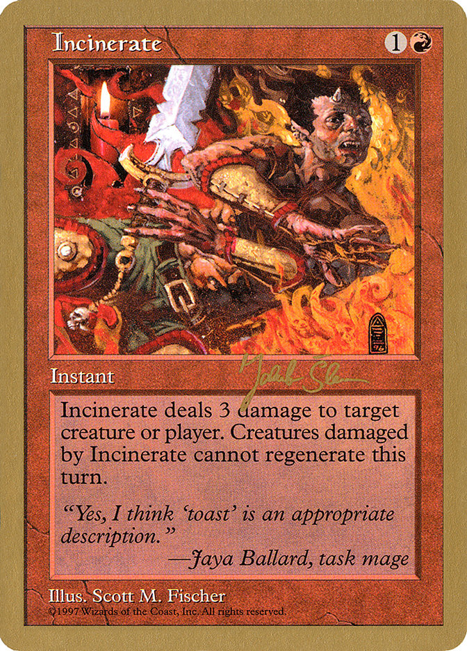 Incinerate (Jakub Slemr) [World Championship Decks 1997] | Impulse Games and Hobbies