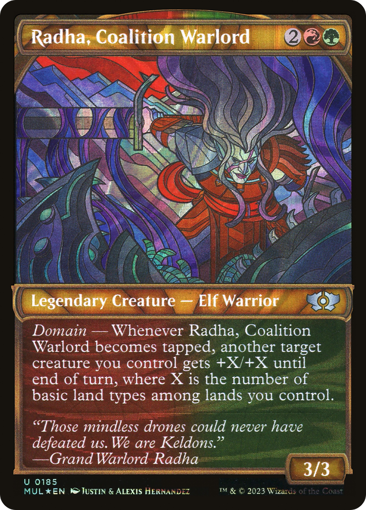 Radha, Coalition Warlord (Halo Foil) [Multiverse Legends] | Impulse Games and Hobbies