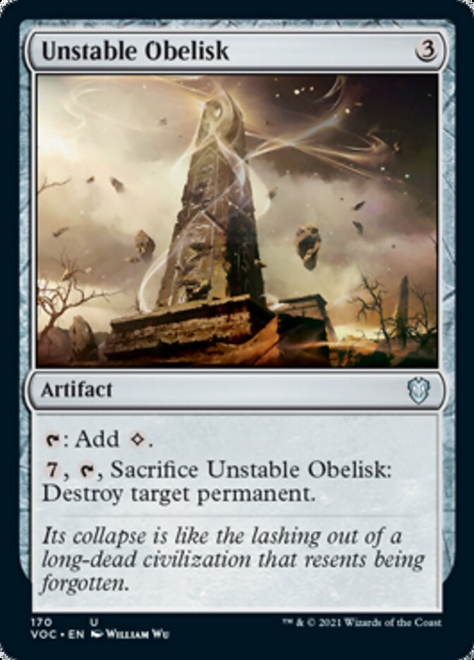 Unstable Obelisk [Innistrad: Crimson Vow Commander] | Impulse Games and Hobbies