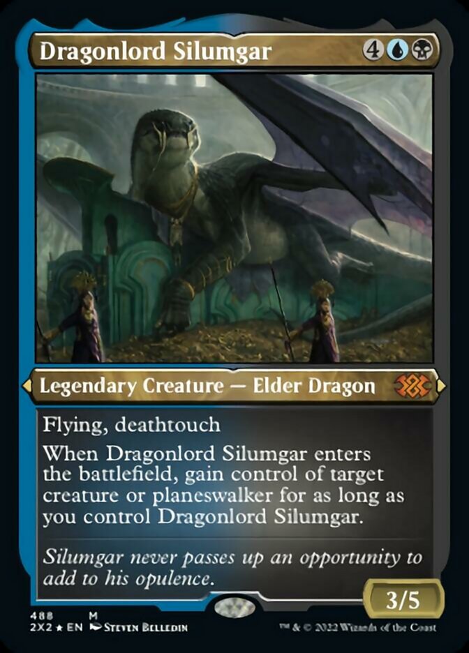 Dragonlord Silumgar (Foil Etched) [Double Masters 2022] | Impulse Games and Hobbies