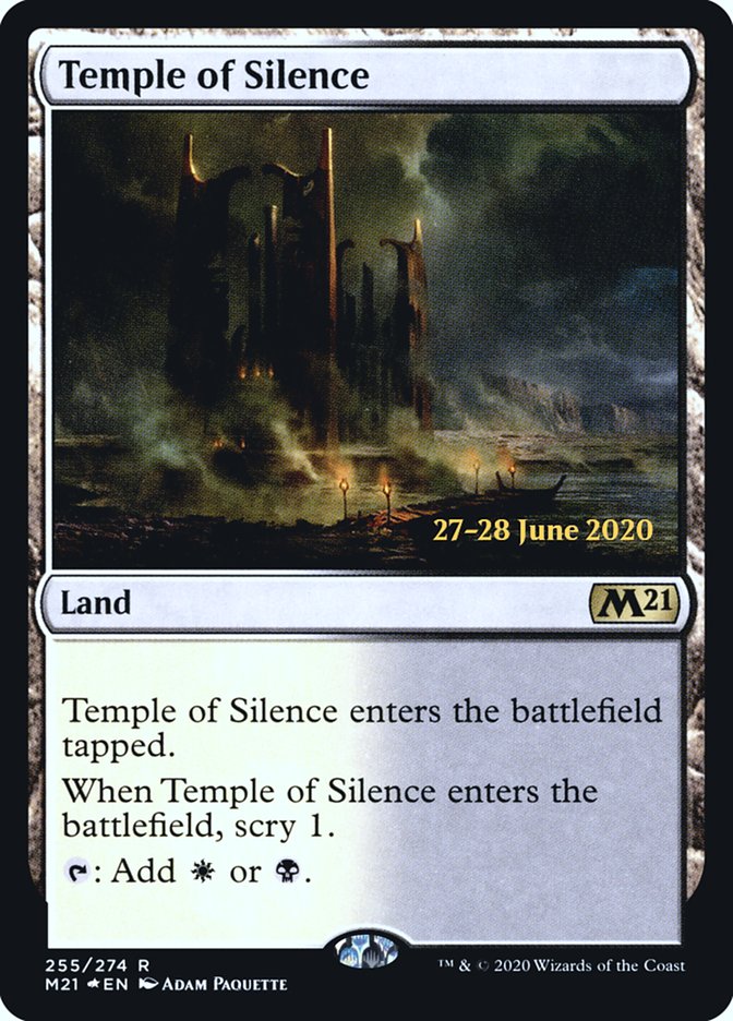 Temple of Silence  [Core Set 2021 Prerelease Promos] | Impulse Games and Hobbies