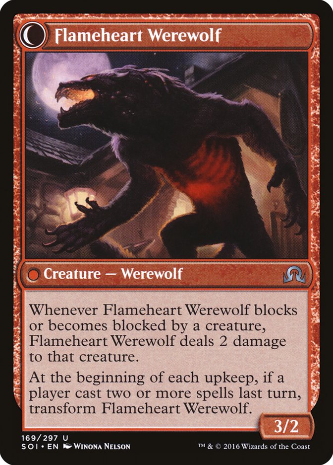 Kessig Forgemaster // Flameheart Werewolf [Shadows over Innistrad] | Impulse Games and Hobbies