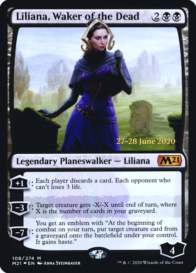 Liliana, Waker of the Dead  [Core Set 2021 Prerelease Promos] | Impulse Games and Hobbies