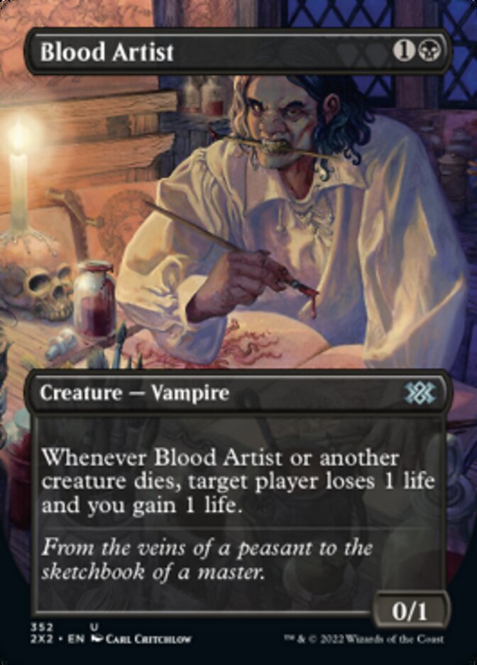 Blood Artist (Borderless Alternate Art) [Double Masters 2022] | Impulse Games and Hobbies