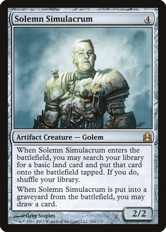 Solemn Simulacrum [Commander 2011] | Impulse Games and Hobbies