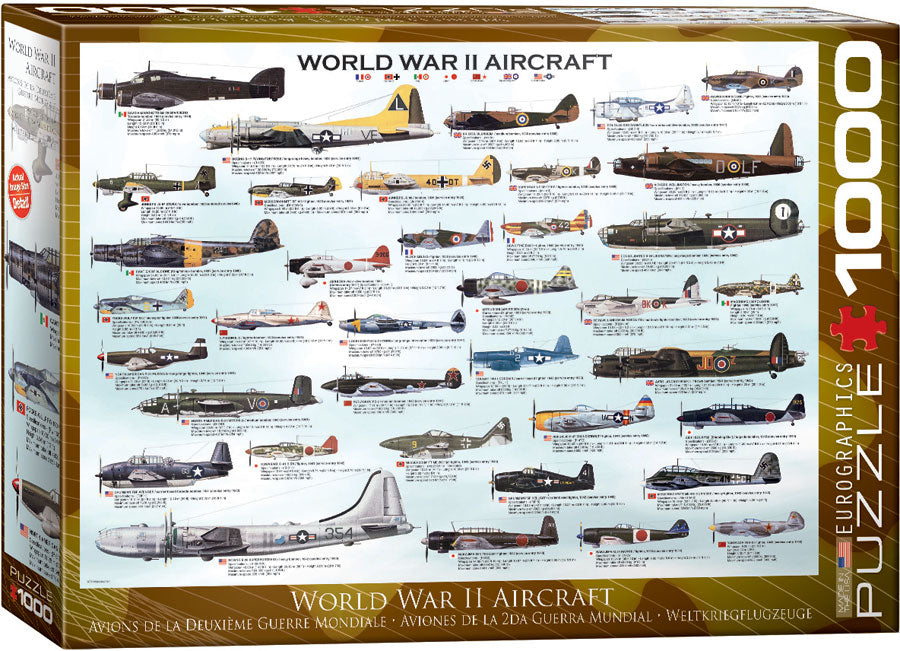 Puzzle: Eurographics 1000 World War II Aircraft | Impulse Games and Hobbies