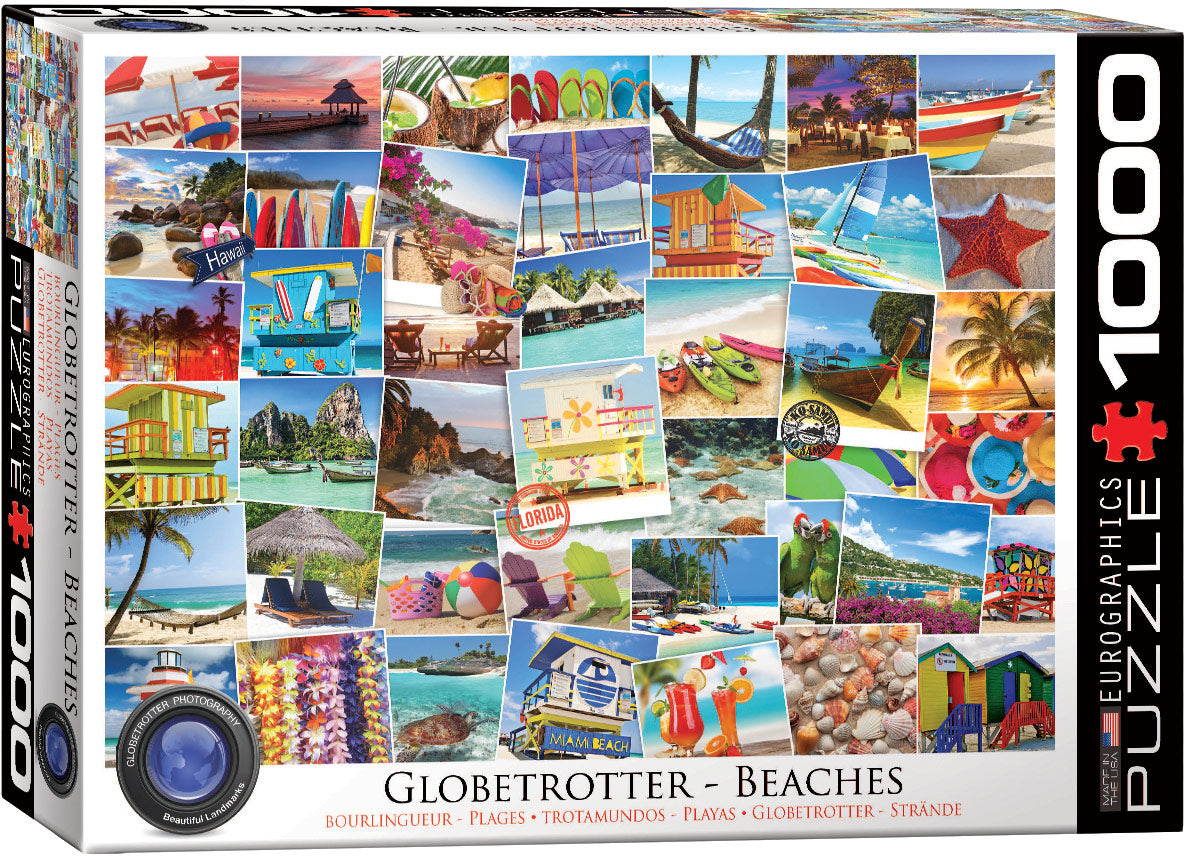 Puzzle: Eurographics 1000 Globetrotter Beaches | Impulse Games and Hobbies