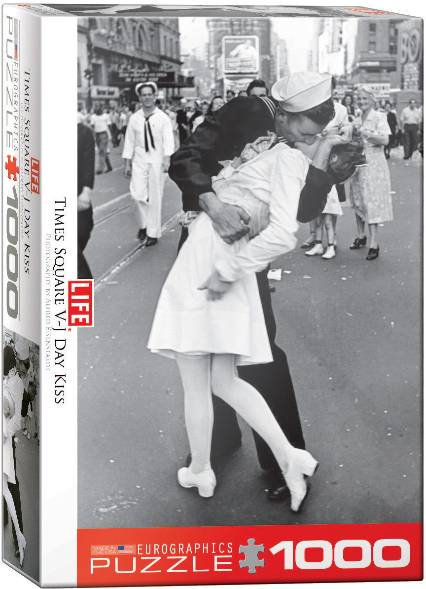 Puzzle: Eurographics 1000 V-J Day Kiss in Times Square | Impulse Games and Hobbies