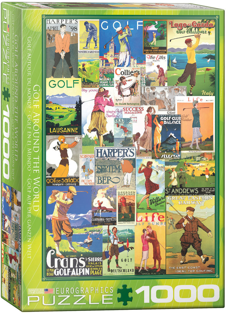 Puzzle: Eurographics 1000 Golf Around the World | Impulse Games and Hobbies