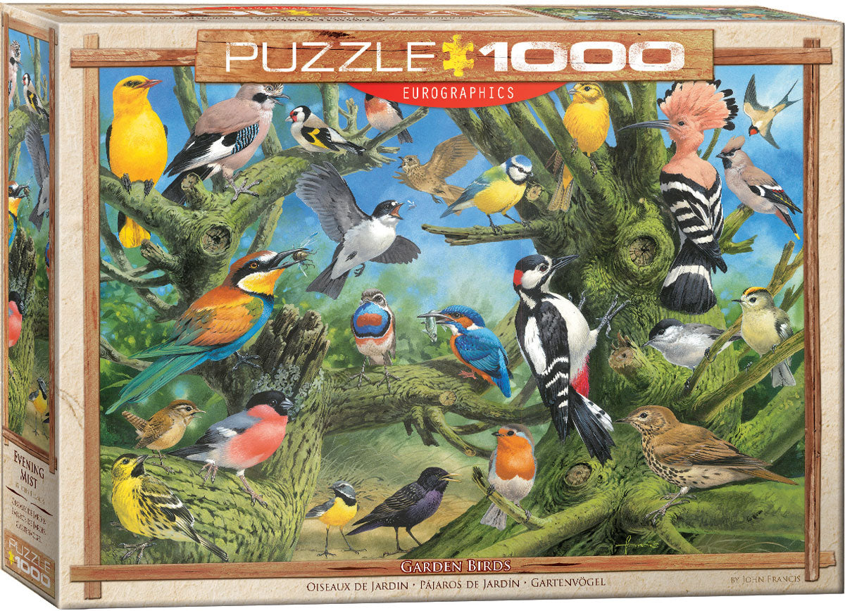 Puzzle: Eurographics 1000 Garden Birds | Impulse Games and Hobbies