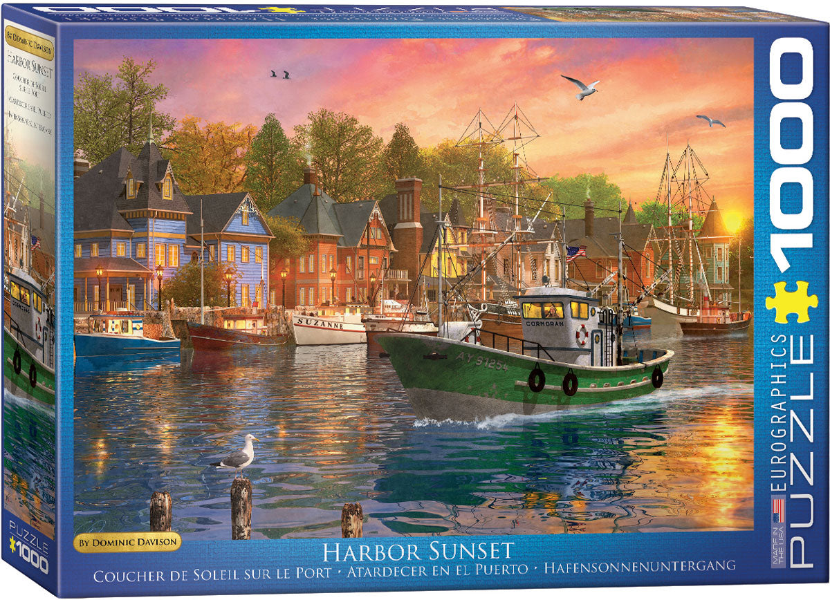 Puzzle: Eurographics 1000 Harbor Sunset | Impulse Games and Hobbies