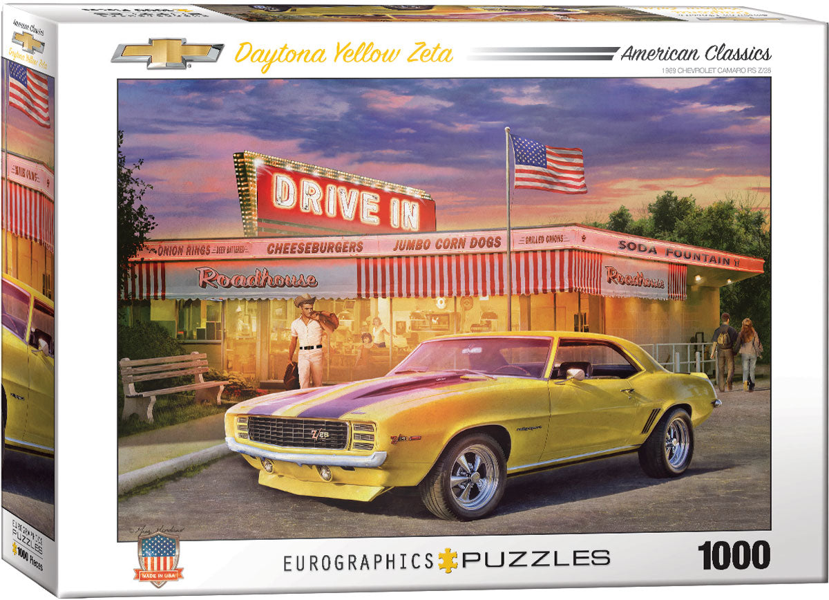Puzzle: Eurographics 1000 Daytona Yellow Zeta | Impulse Games and Hobbies