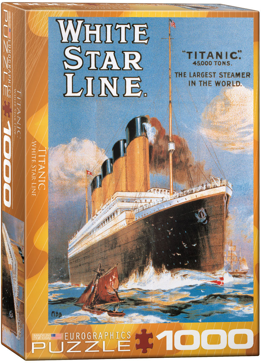 Puzzle: Eurographics 1000 Titanic - White Star Line | Impulse Games and Hobbies