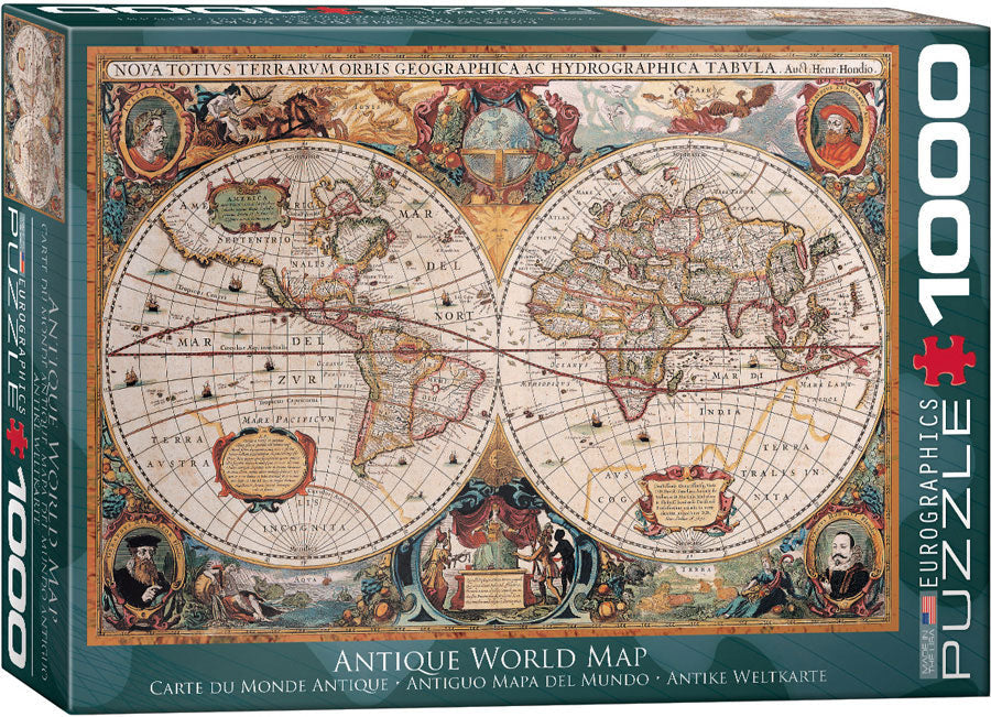 Puzzle: Eurographics 1000 Antique World Map | Impulse Games and Hobbies