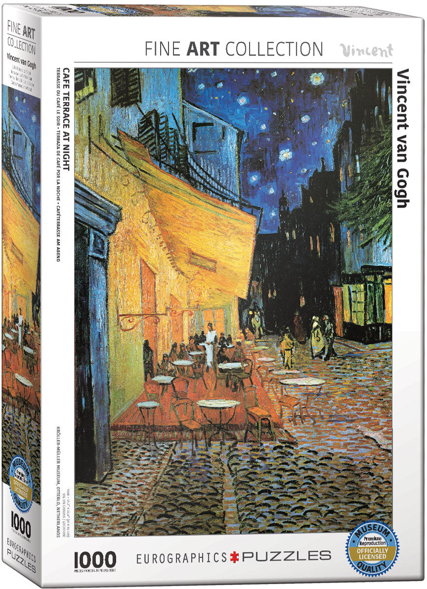 Puzzle: Eurographics 1000 Cafe Terrace at Night by van Gogh | Impulse Games and Hobbies