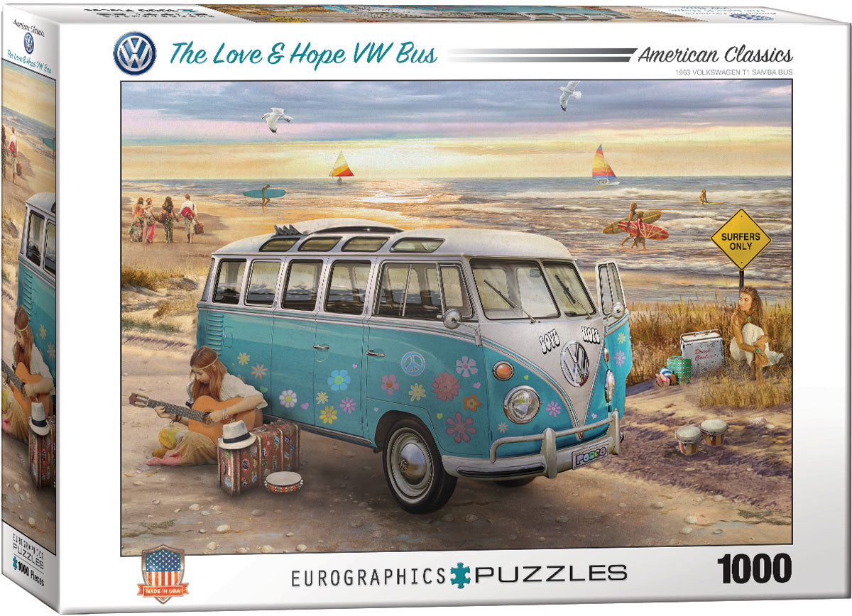 Puzzle: Eurographics 1000 The Love & Hope VW Bus | Impulse Games and Hobbies