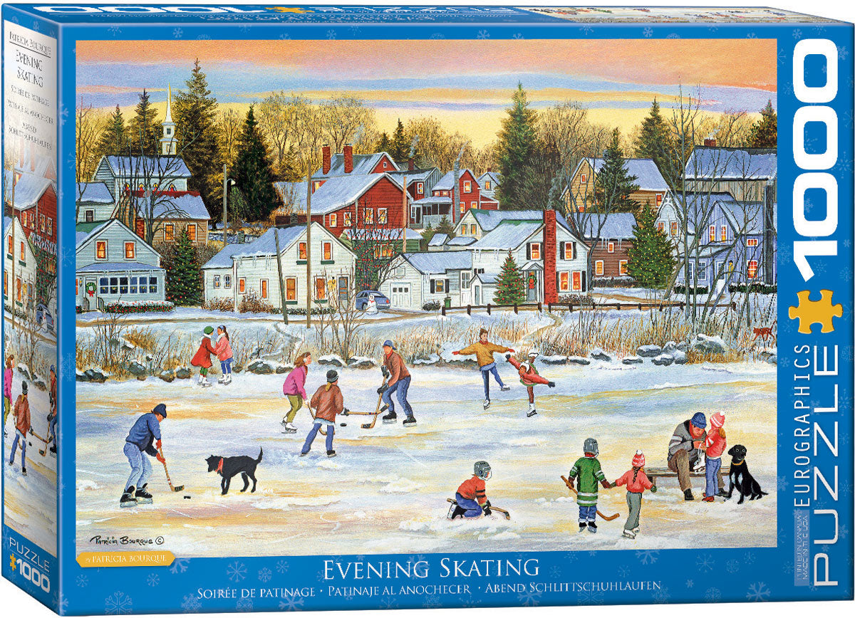 Puzzle: Eurographics 1000 Evening Skating | Impulse Games and Hobbies