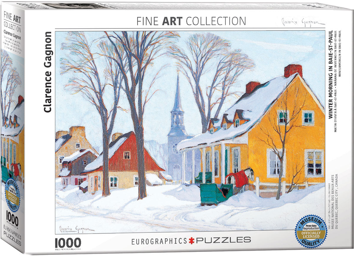 Puzzle: Eurographics 1000 Winter Morning in Baie-St-Paul | Impulse Games and Hobbies