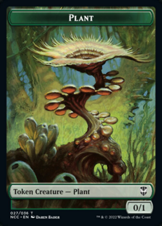 Plant // Beast Double-sided Token [Streets of New Capenna Commander Tokens] | Impulse Games and Hobbies