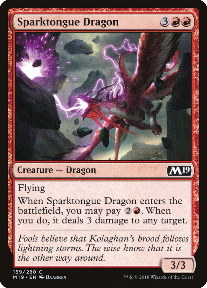 Sparktongue Dragon [Core Set 2019] | Impulse Games and Hobbies