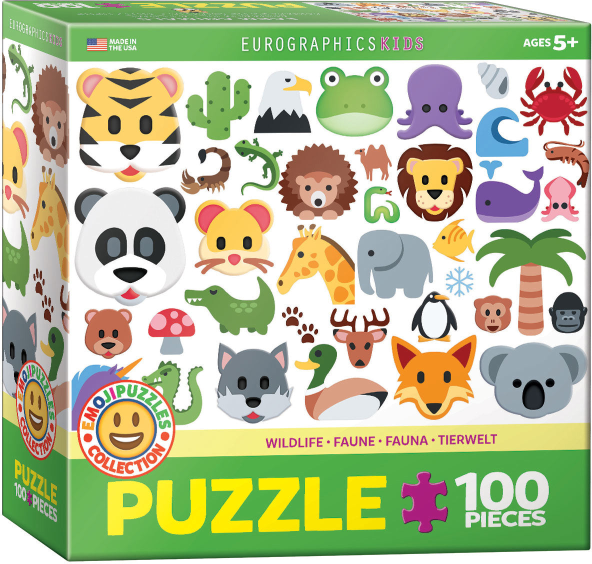 Puzzle: Eurographics Children Puzzle 100 Wildlife | Impulse Games and Hobbies