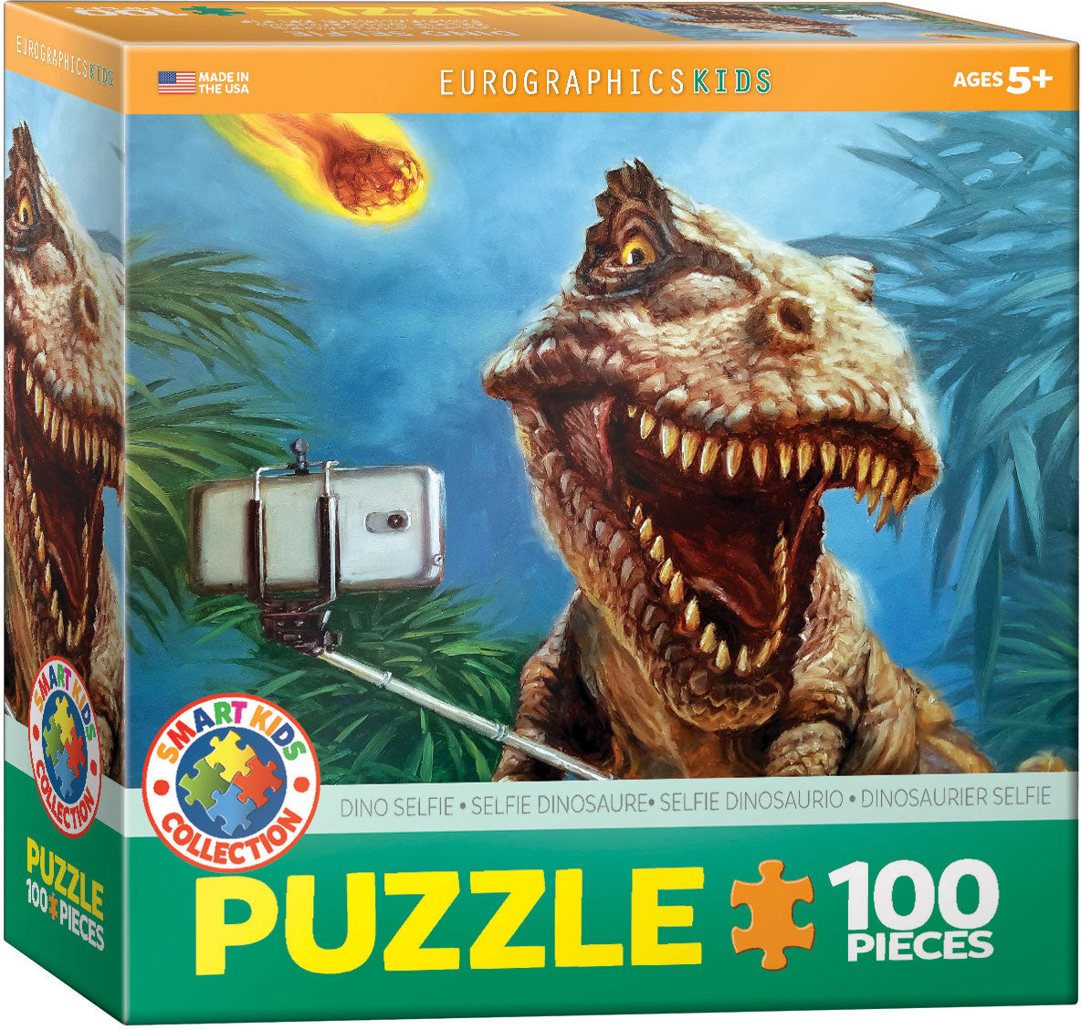 Puzzle: Eurographics Children Puzzle 100 Dino Slefie | Impulse Games and Hobbies