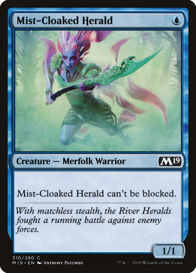 Mist-Cloaked Herald [Core Set 2019] | Impulse Games and Hobbies