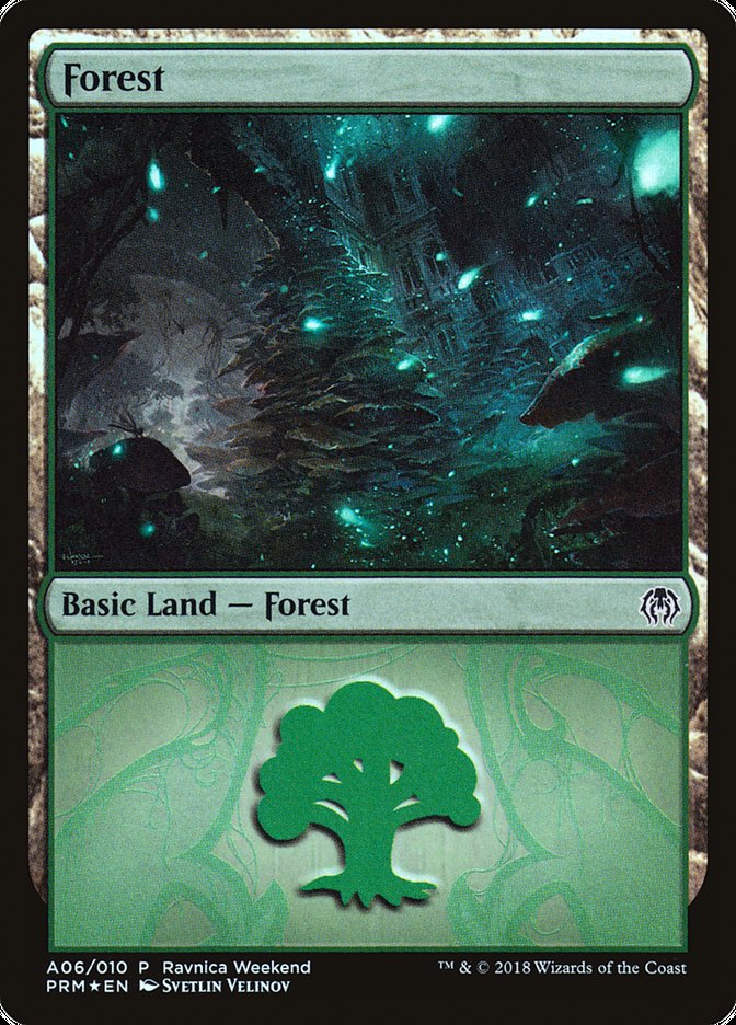 Forest (A06) [Ravnica Allegiance Ravnica Weekend] | Impulse Games and Hobbies