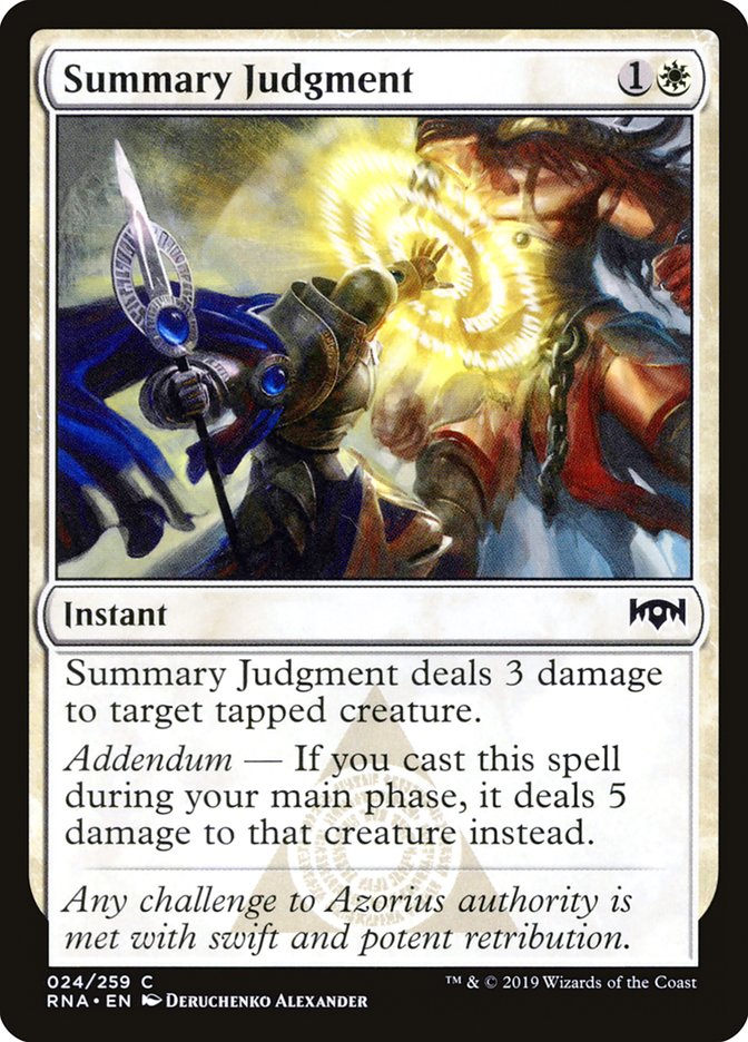 Summary Judgment [Ravnica Allegiance] | Impulse Games and Hobbies