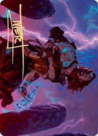 Toralf, God of Fury Art Card (Gold-Stamped Signature) [Kaldheim: Art Series] | Impulse Games and Hobbies