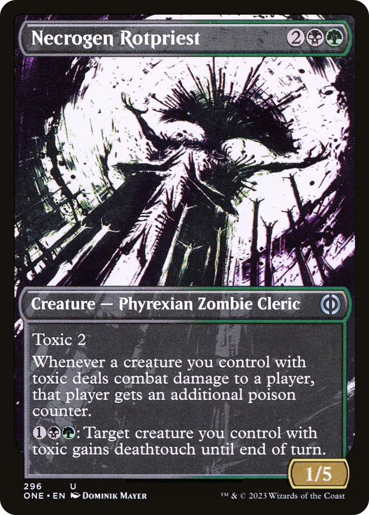 Necrogen Rotpriest (Borderless Ichor) [Phyrexia: All Will Be One] | Impulse Games and Hobbies