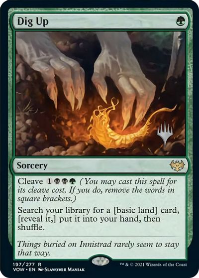 Dig Up (Promo Pack) [Innistrad: Crimson Vow Promos] | Impulse Games and Hobbies