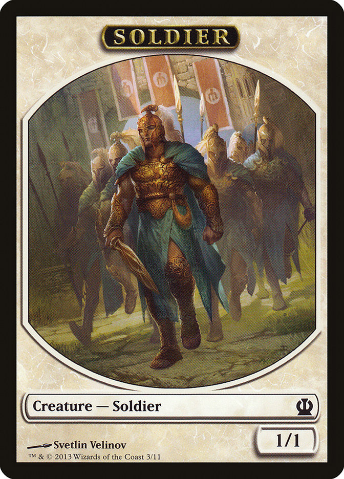 Soldier (3/11) [Theros Tokens] | Impulse Games and Hobbies