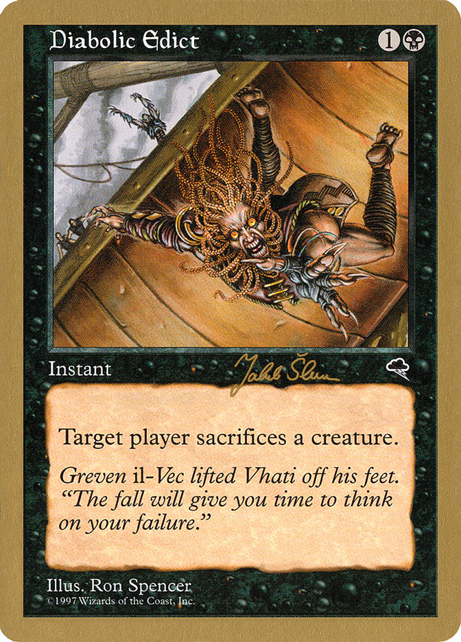 Diabolic Edict (Jakub Slemr) [World Championship Decks 1999] | Impulse Games and Hobbies