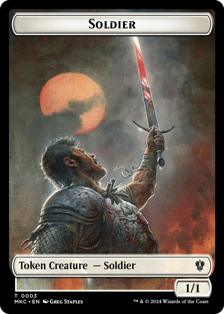 Soldier // Ogre Double-Sided Token [Murders at Karlov Manor Commander Tokens] | Impulse Games and Hobbies