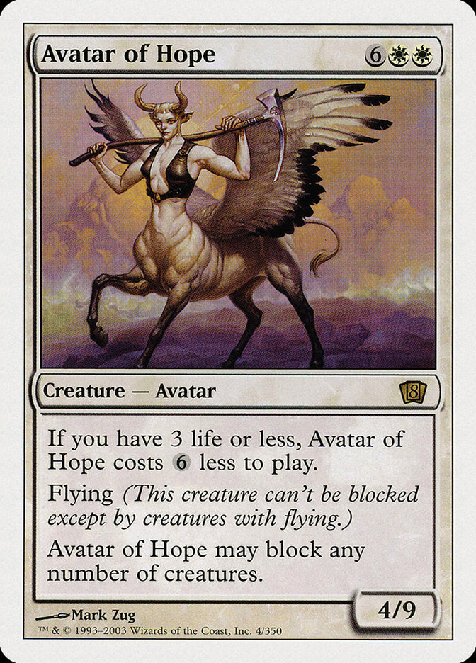 Avatar of Hope [Eighth Edition] | Impulse Games and Hobbies