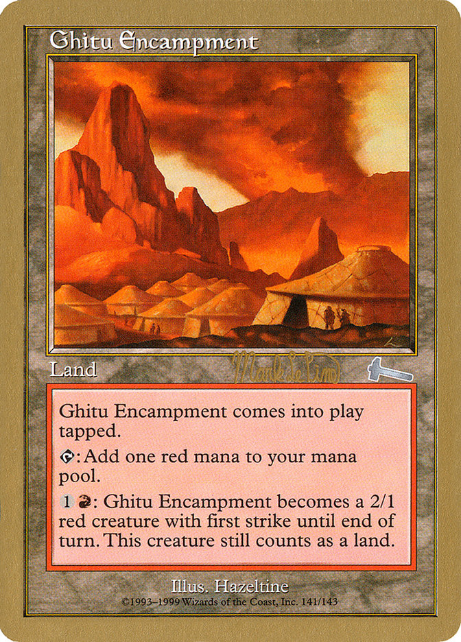 Ghitu Encampment (Mark Le Pine) [World Championship Decks 1999] | Impulse Games and Hobbies