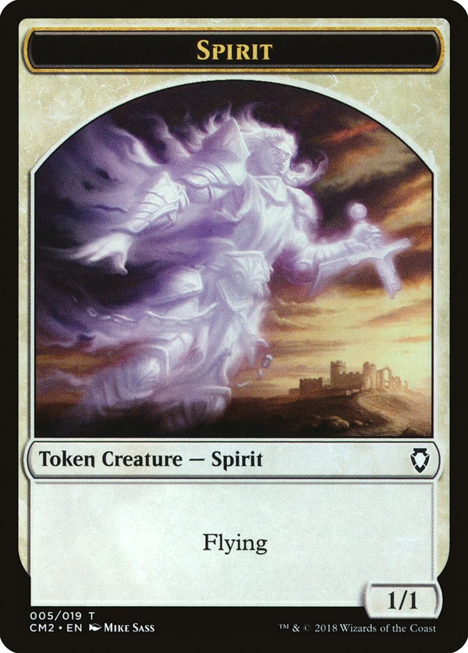 Spirit Token [Commander Anthology Volume II Tokens] | Impulse Games and Hobbies