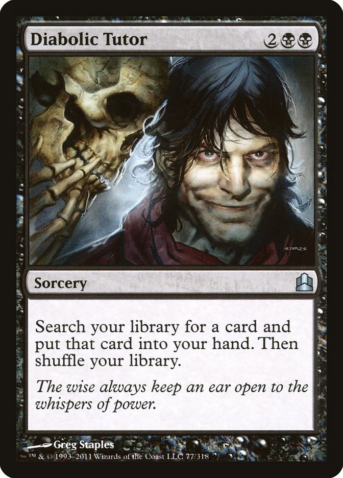 Diabolic Tutor [Commander 2011] | Impulse Games and Hobbies