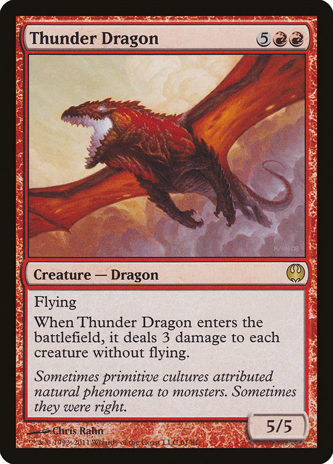 Thunder Dragon [Duel Decks: Knights vs. Dragons] | Impulse Games and Hobbies