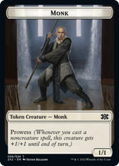 Bear // Monk Double-sided Token [Double Masters 2022 Tokens] | Impulse Games and Hobbies