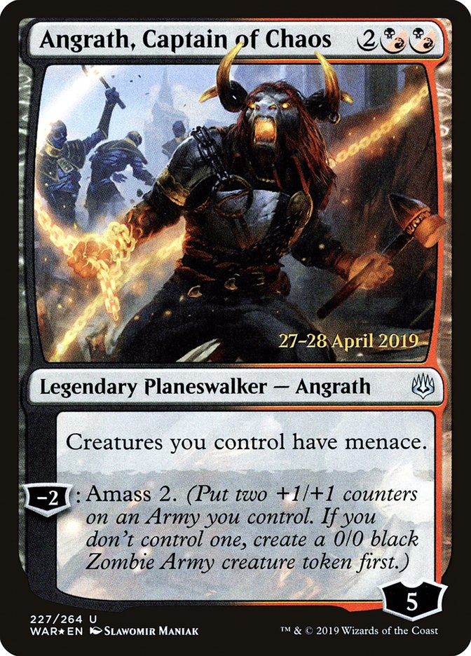 Angrath, Captain of Chaos  [War of the Spark Prerelease Promos] | Impulse Games and Hobbies