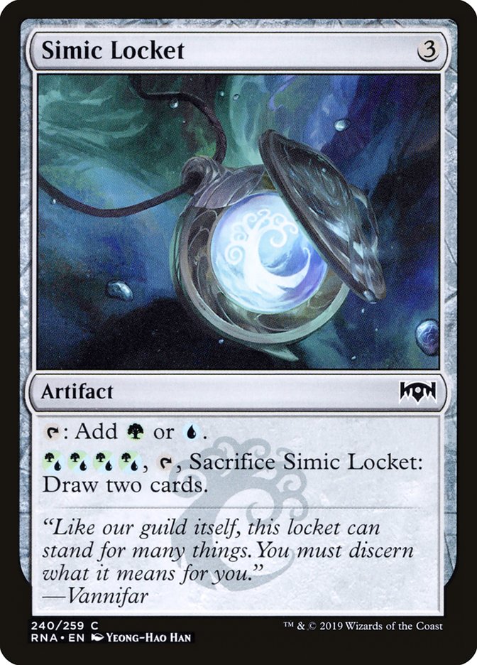 Simic Locket [Ravnica Allegiance] | Impulse Games and Hobbies