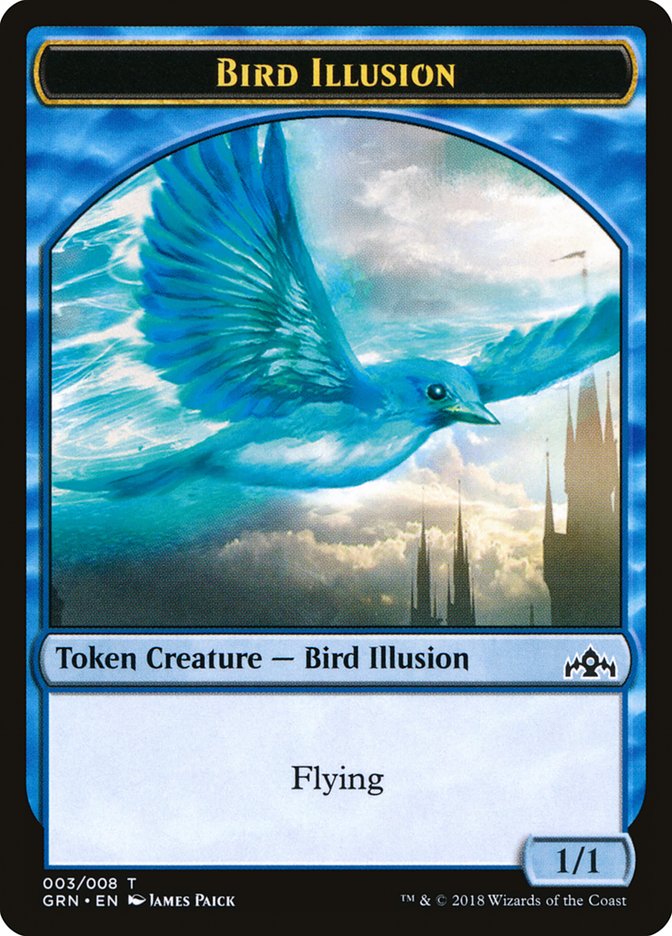 Bird Illusion Token [Guilds of Ravnica Tokens] | Impulse Games and Hobbies