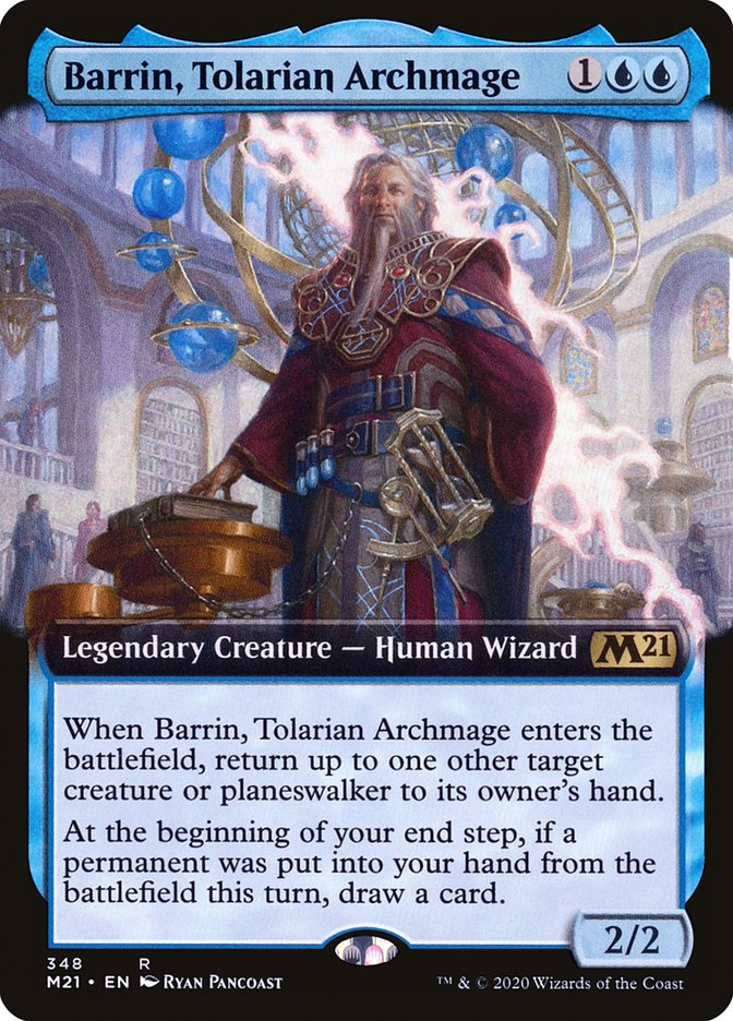 Barrin, Tolarian Archmage (Extended Art) [Core Set 2021] | Impulse Games and Hobbies