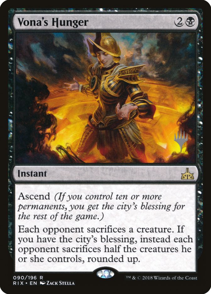 Vona's Hunger (Promo Pack) [Rivals of Ixalan Promos] | Impulse Games and Hobbies