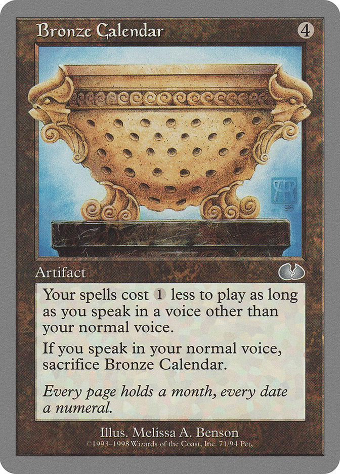 Bronze Calendar [Unglued] | Impulse Games and Hobbies