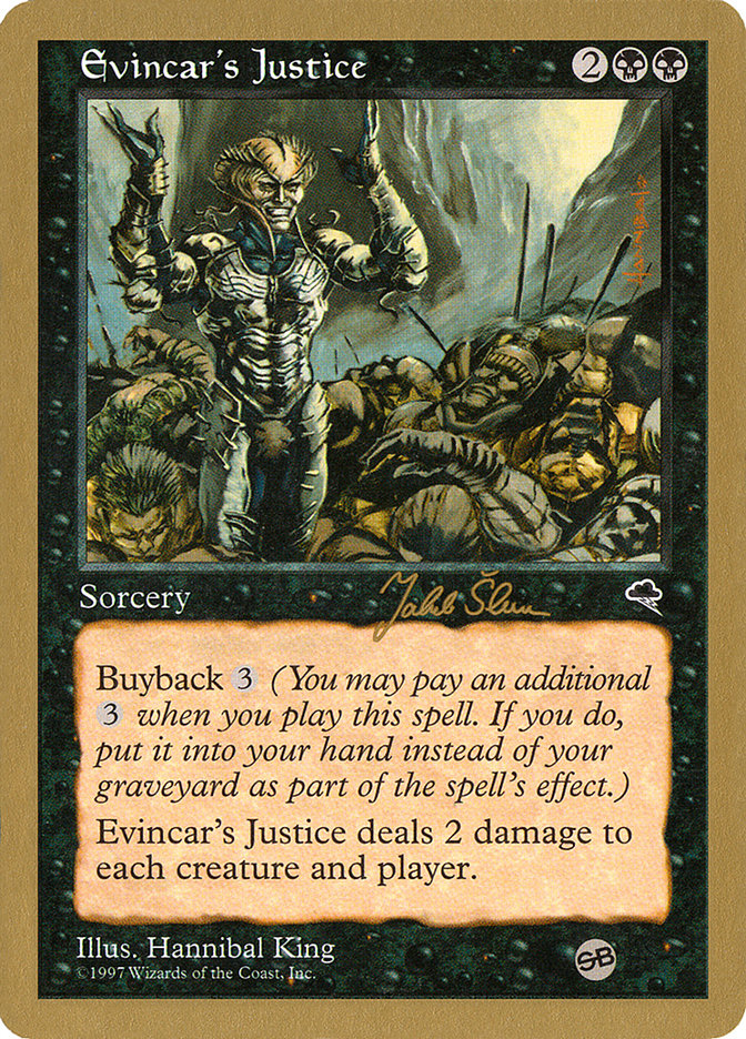 Evincar's Justice (Jakub Slemr) (SB) [World Championship Decks 1999] | Impulse Games and Hobbies