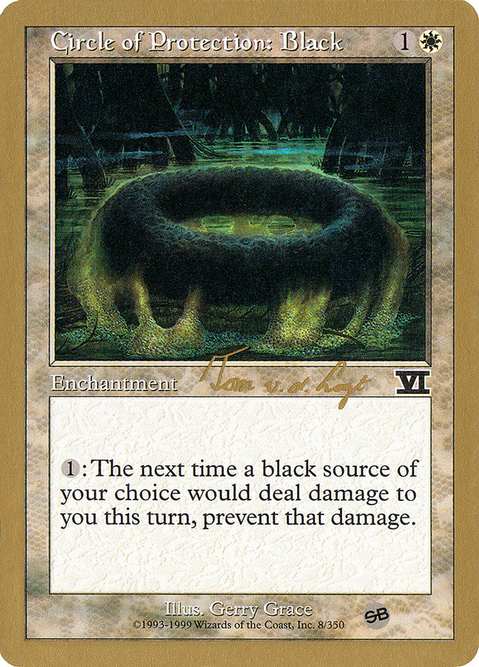 Circle of Protection: Black (Tom van de Logt) (SB) [World Championship Decks 2000] | Impulse Games and Hobbies