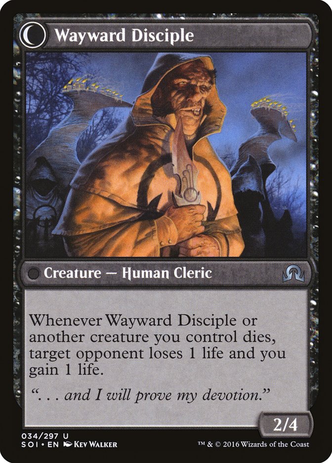 Pious Evangel // Wayward Disciple [Shadows over Innistrad] | Impulse Games and Hobbies